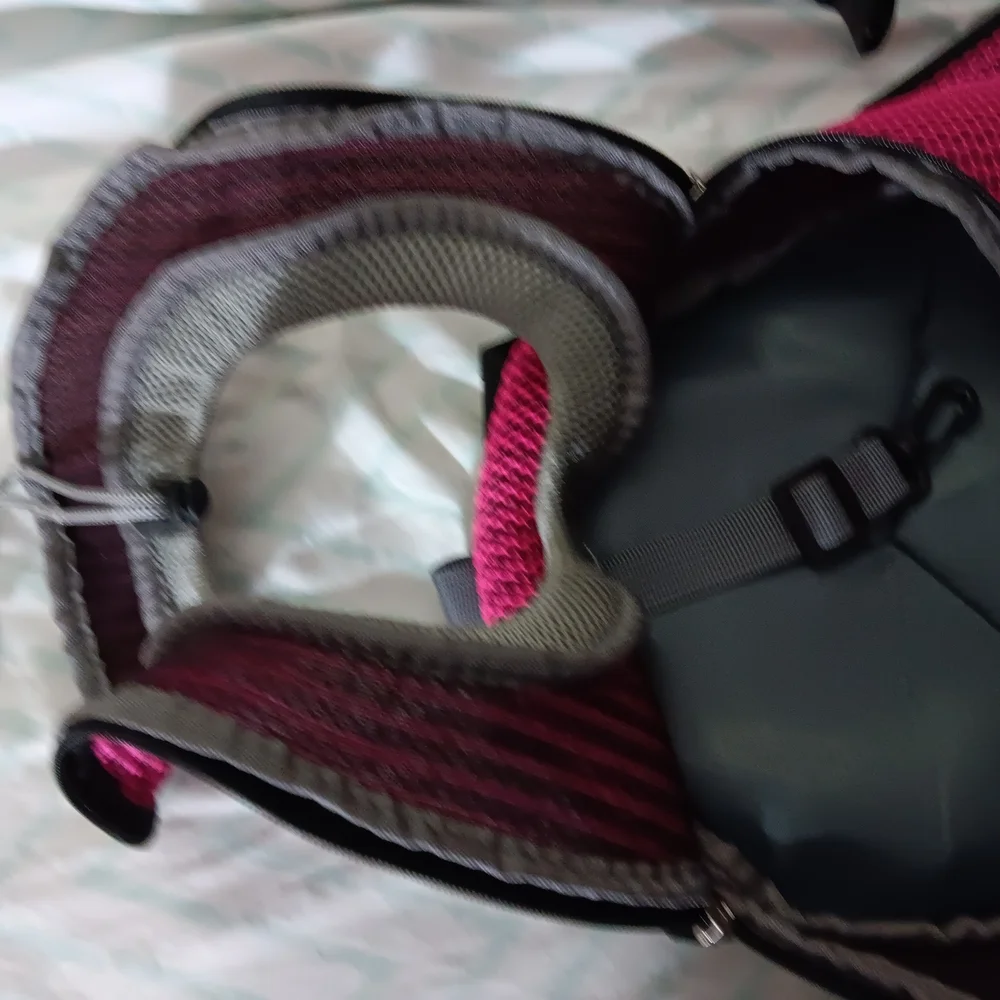 Pet Carrier Backpack - Pink and Black
